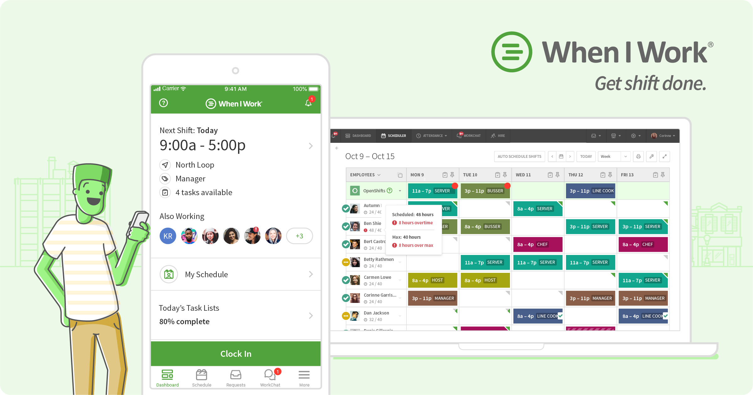 wheniwork scheduler