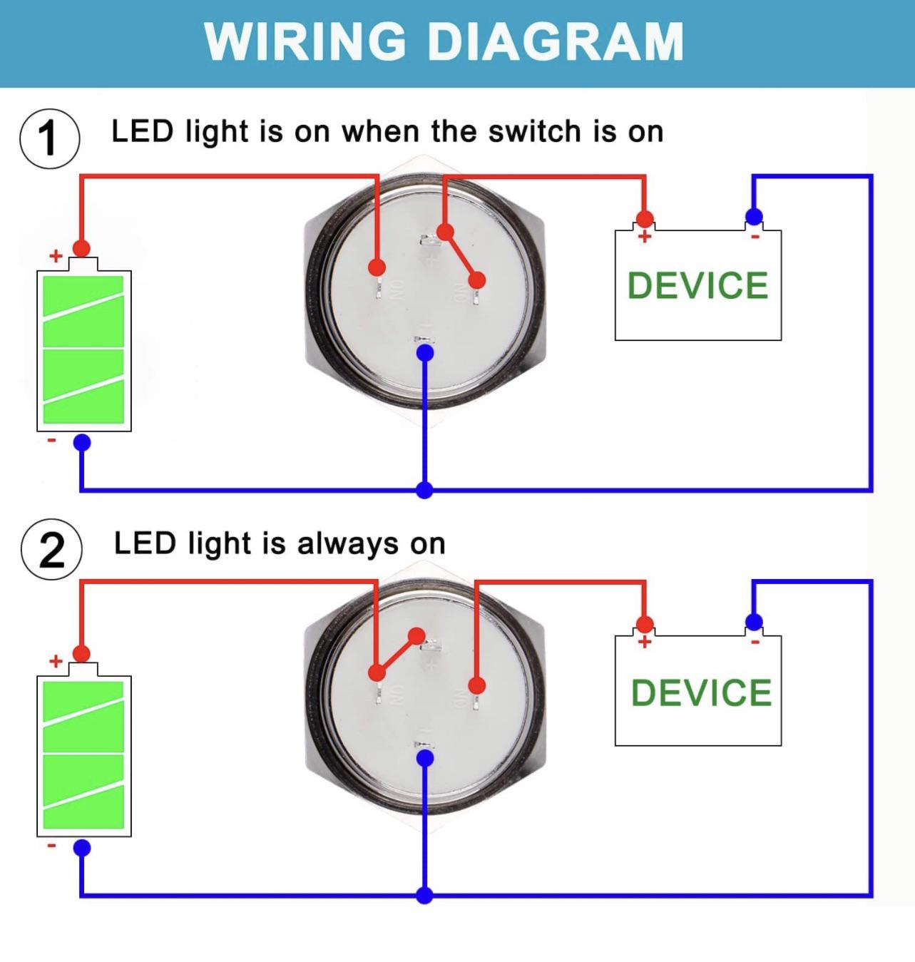 button switch wiring diagram