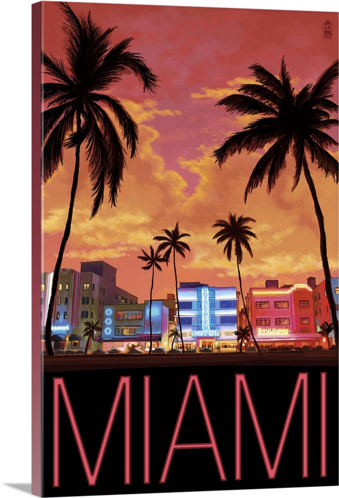 miami vintage poster