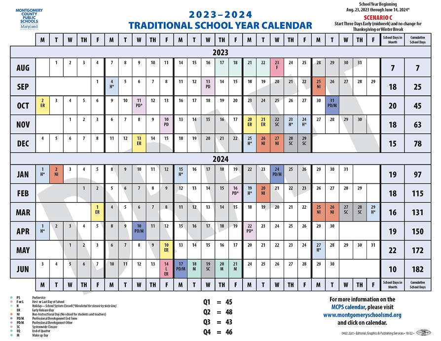 montgomery county schools calendar 2023-24