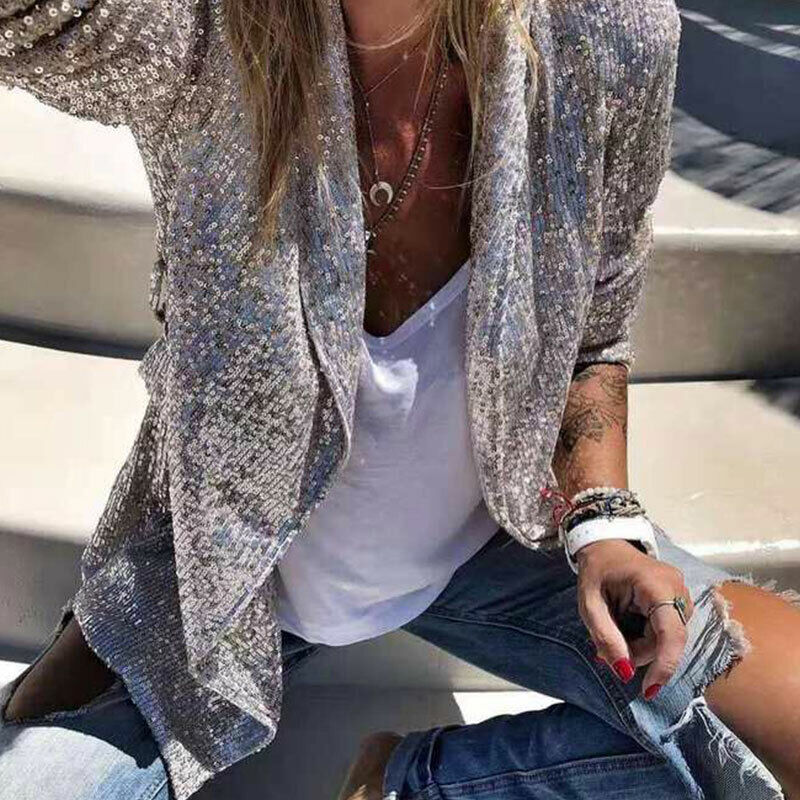 sparkly blazer womens