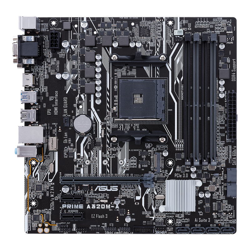 amd a320m [m-atx] motherboard