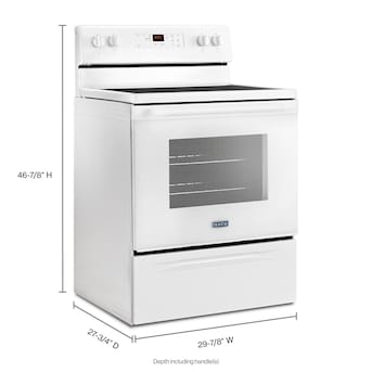 lowes electric range white