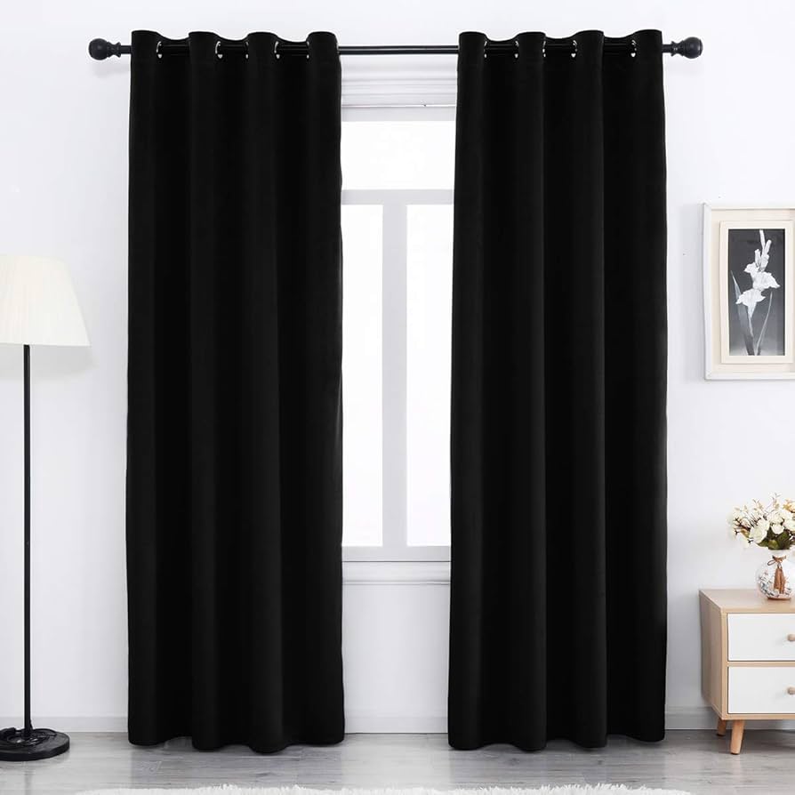 window curtains velvet