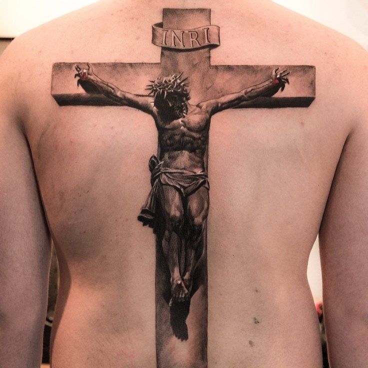 jesus and cross tattoos