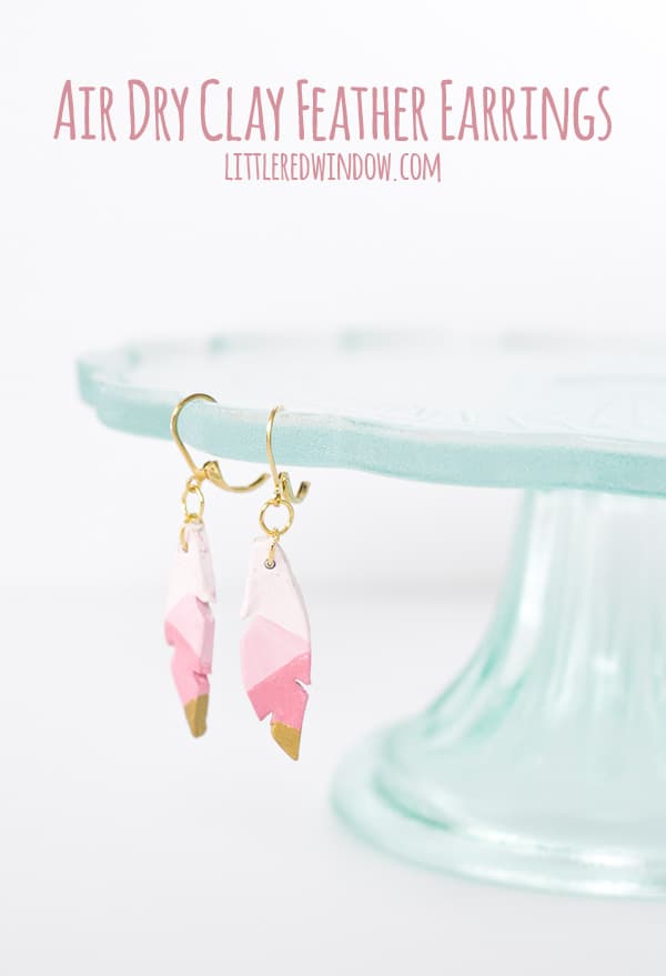 air dry clay earrings