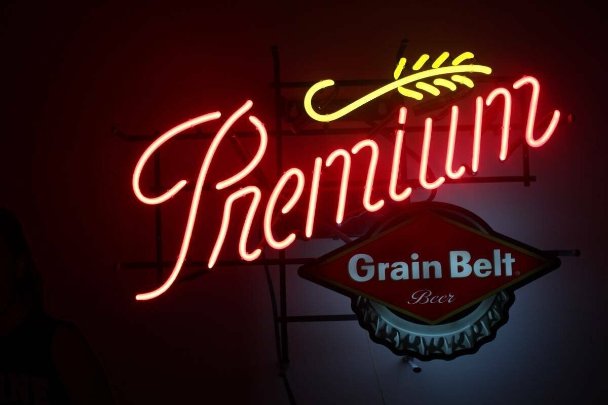 grain belt lighted sign