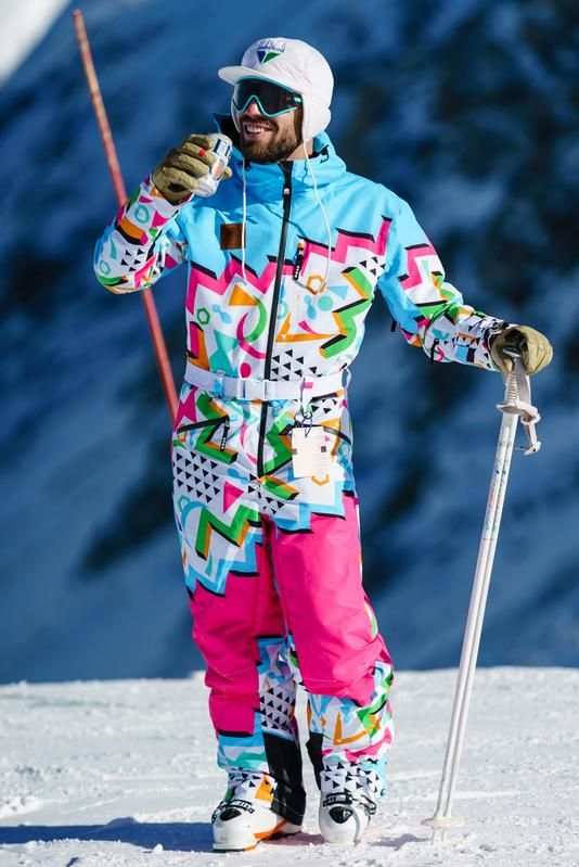 80s ski suit