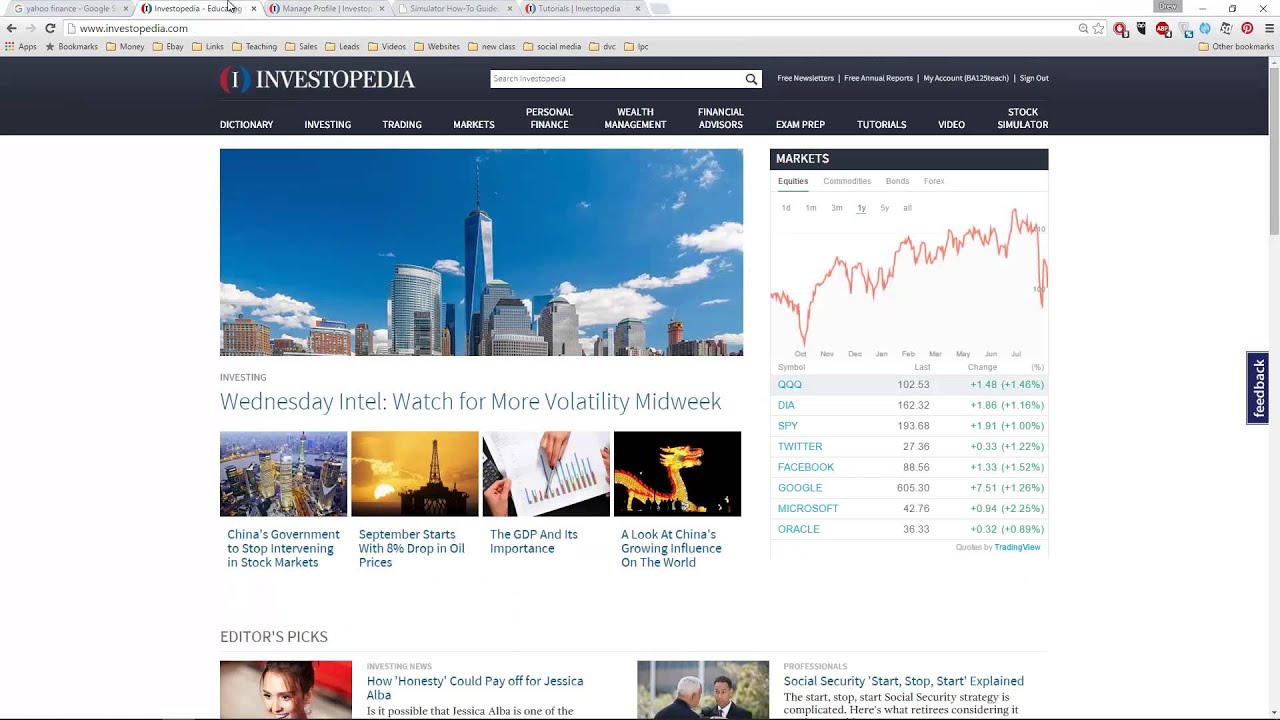 investopedia paper trading