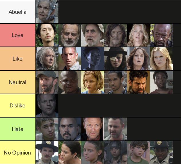 the walking dead characters season 1