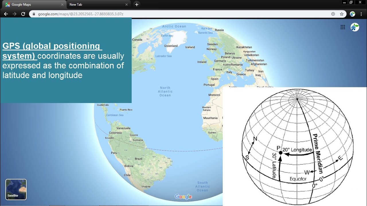 latitude and longitude of my location google maps