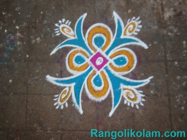 small color kolam designs