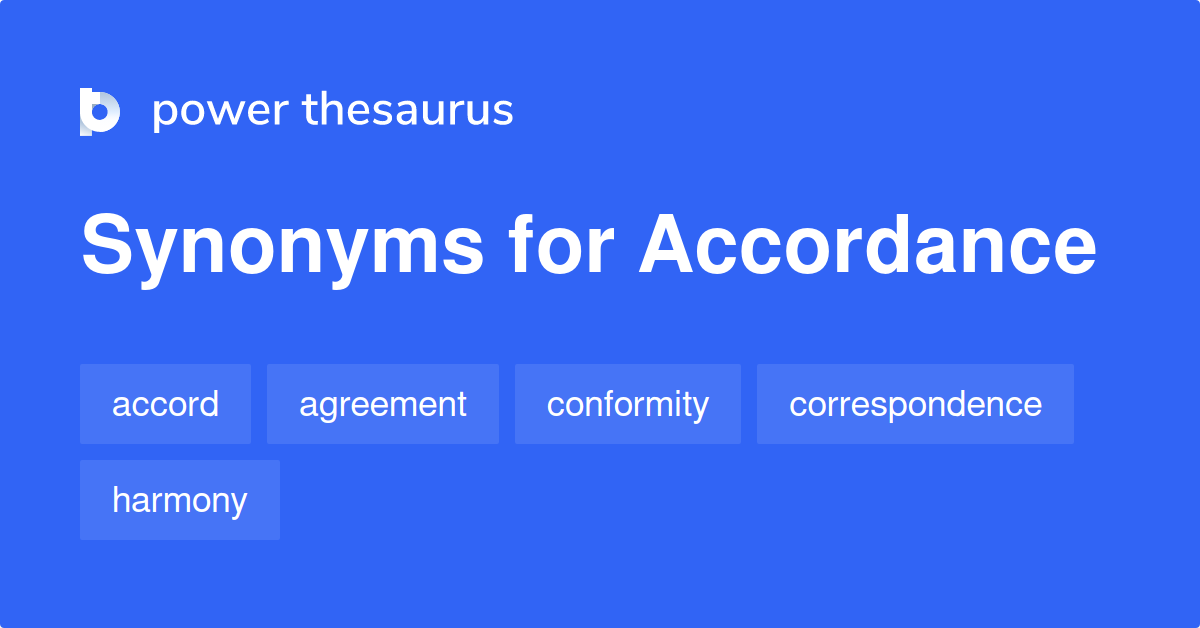 accordance synonym