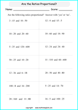 ratio and proportion worksheet with answers pdf