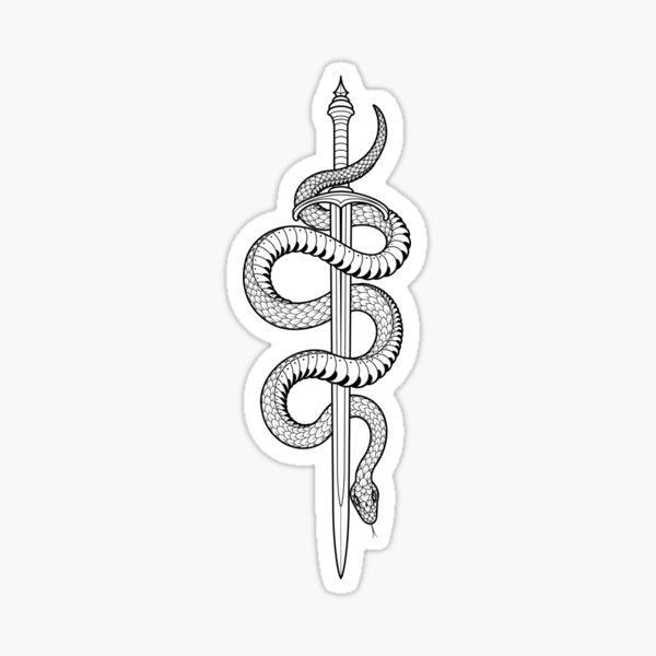 sword and snake tattoos