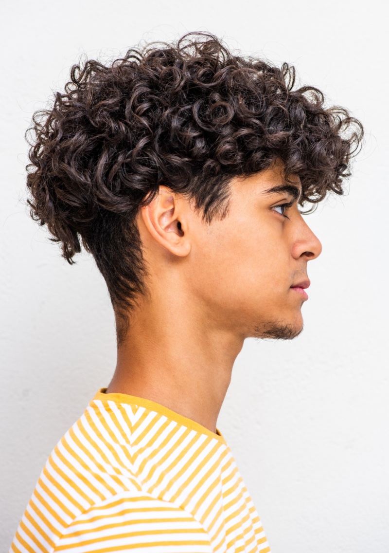 male curly hair haircuts