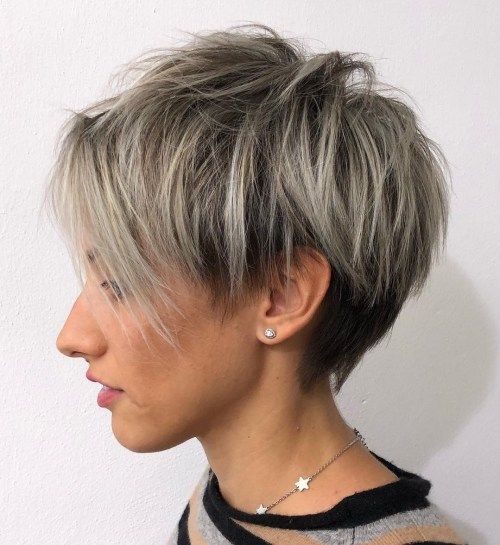 choppy razor cut pixie