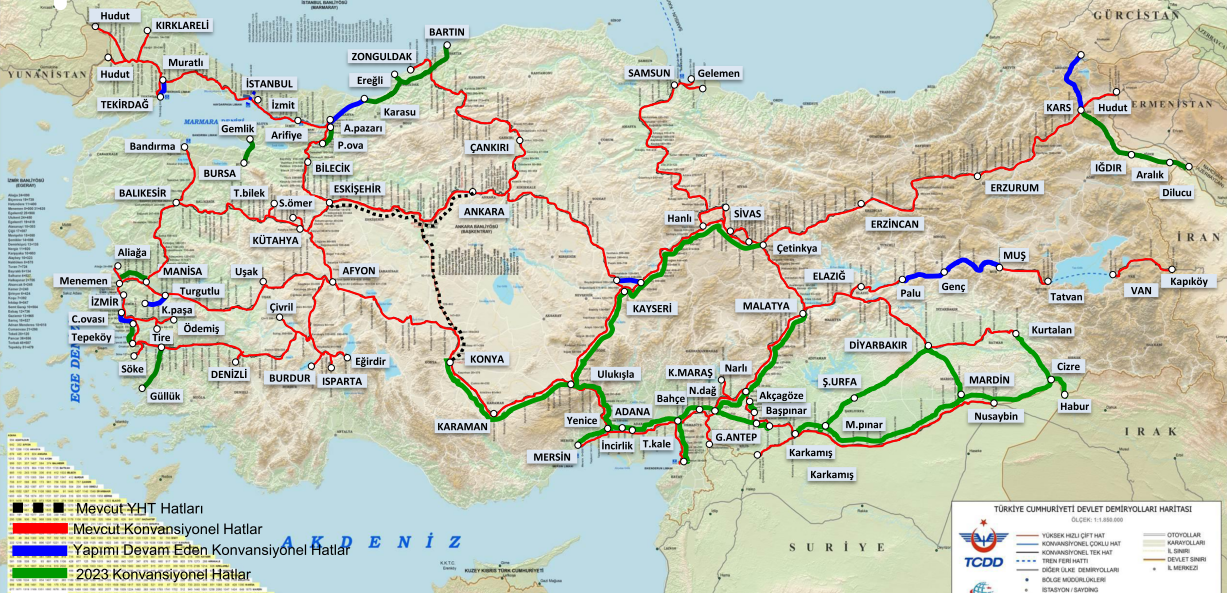 tcdd demiryolları