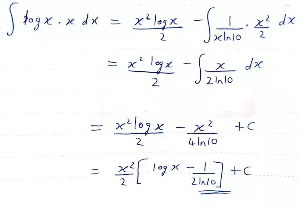 integration of x log x