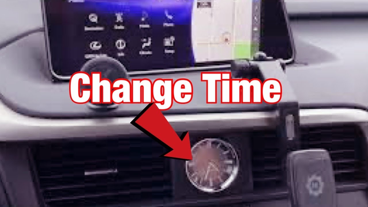 how to change the clock on lexus rx 350