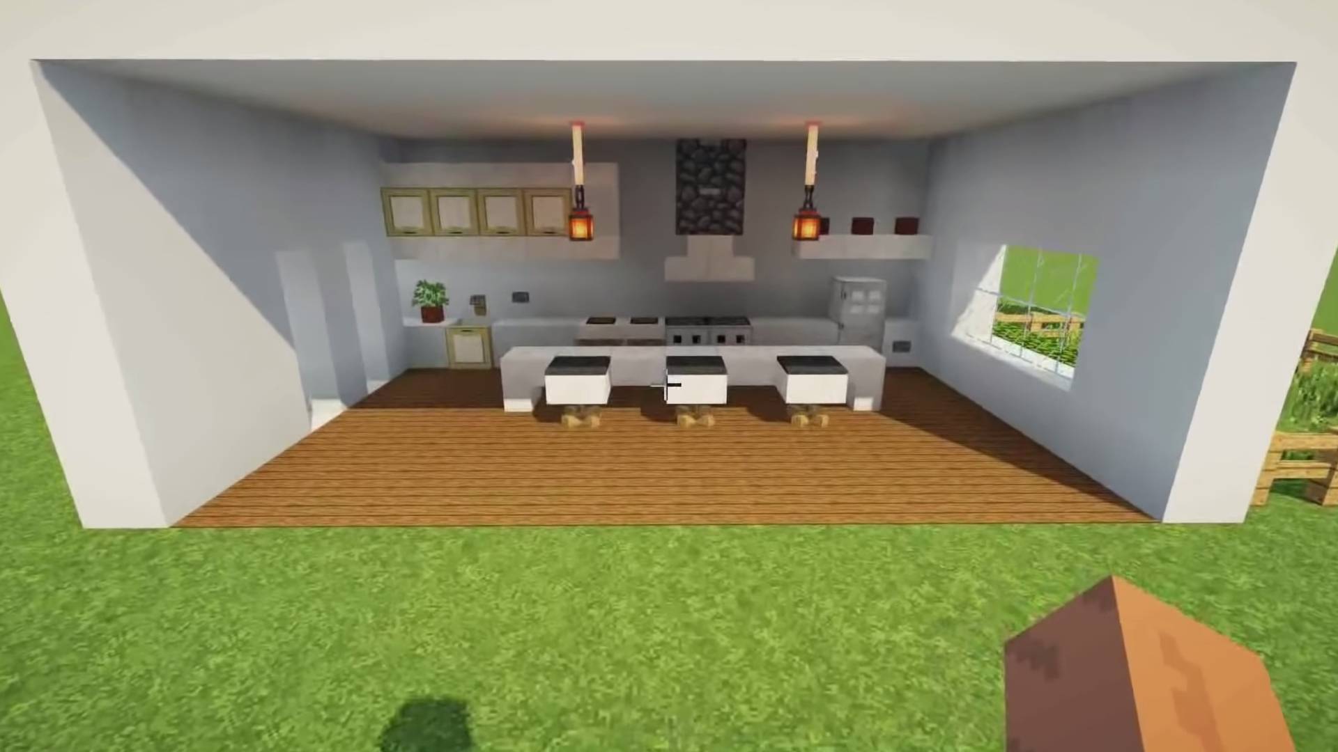 minecraft kitchen modern