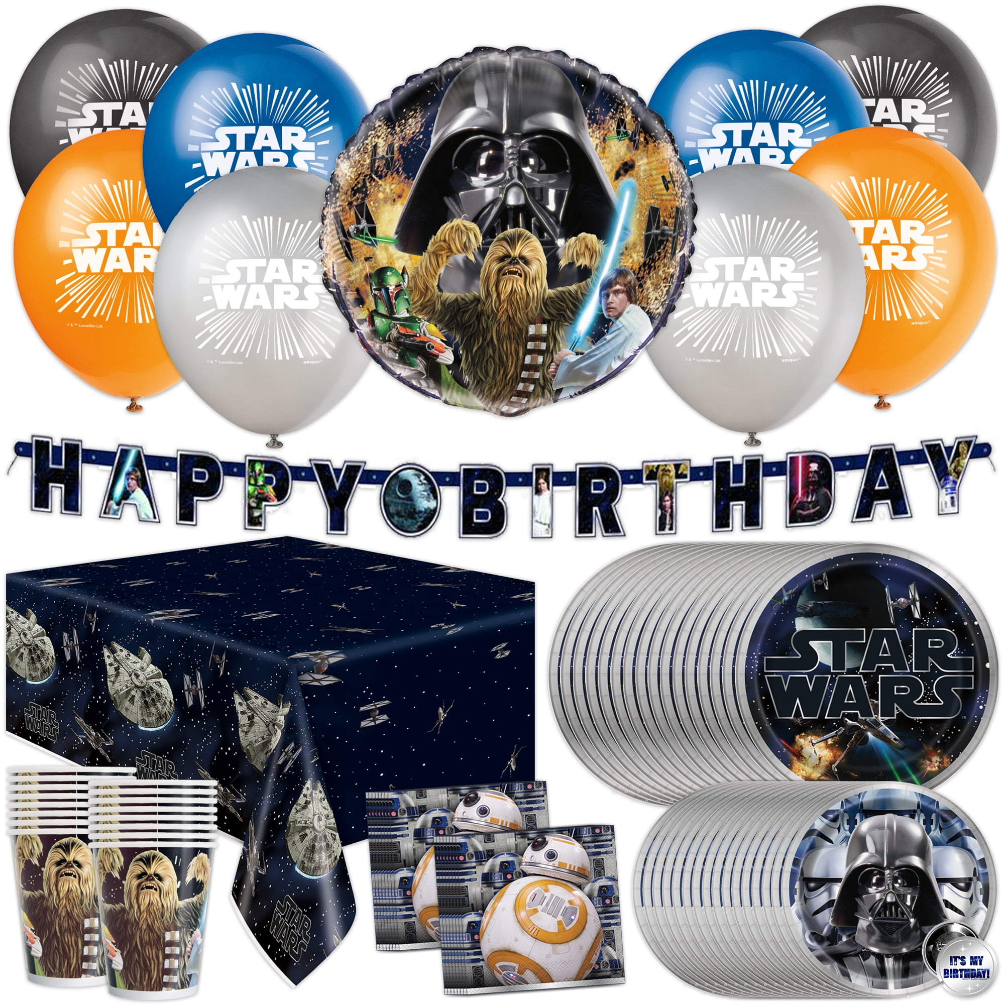 star wars party plates