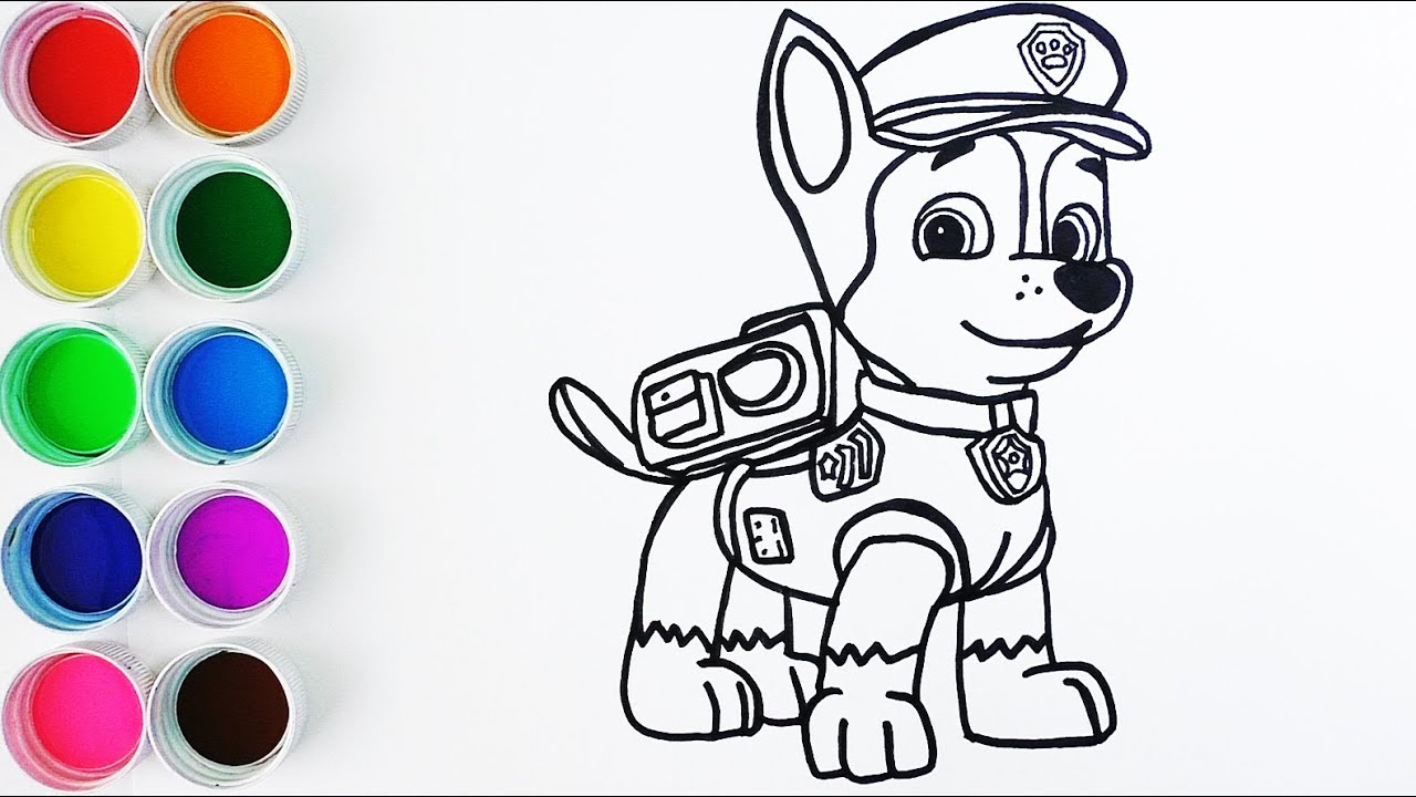 dibujo de paw patrol