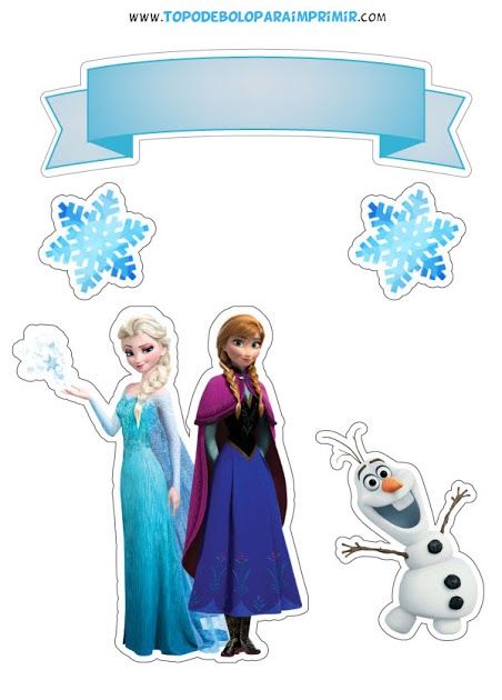 topper frozen para imprimir