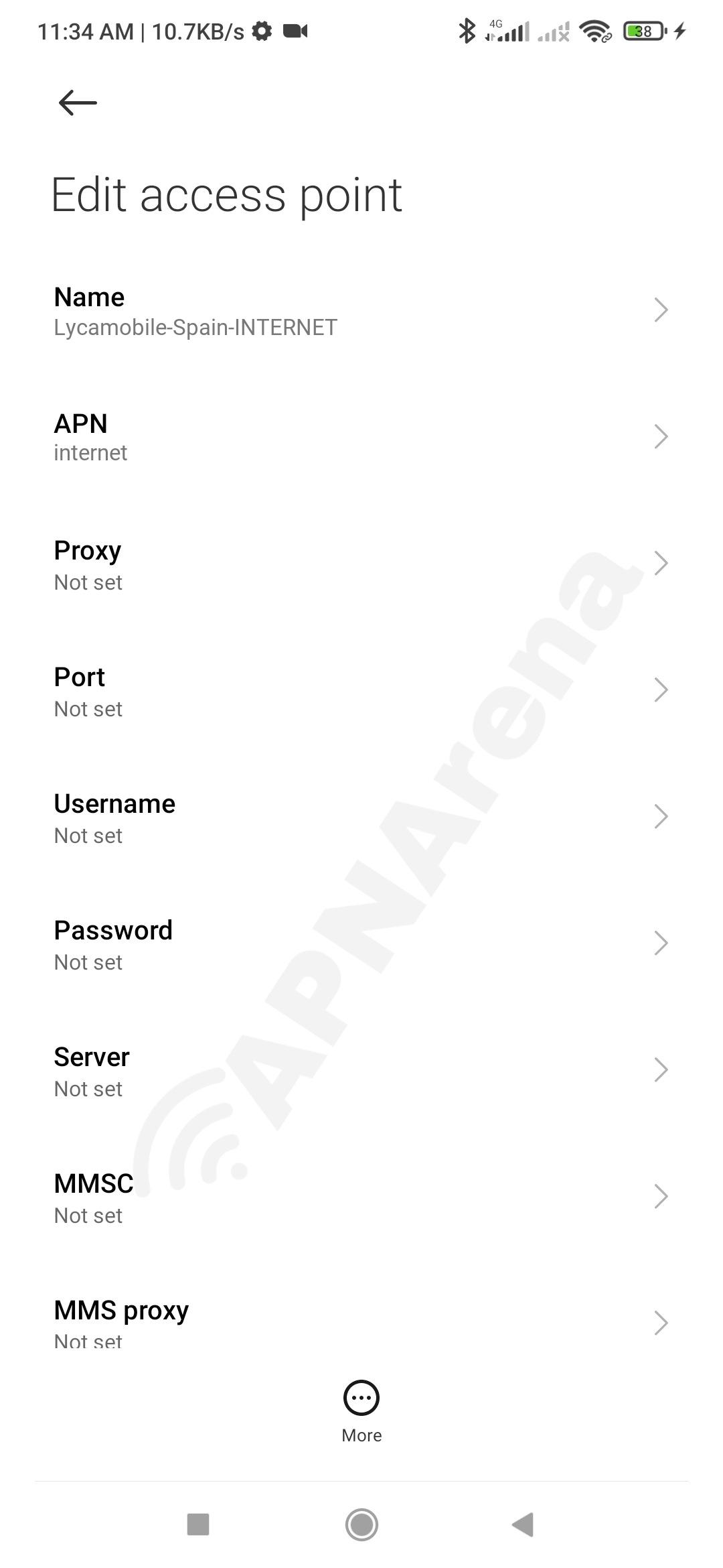 access point name for lycamobile