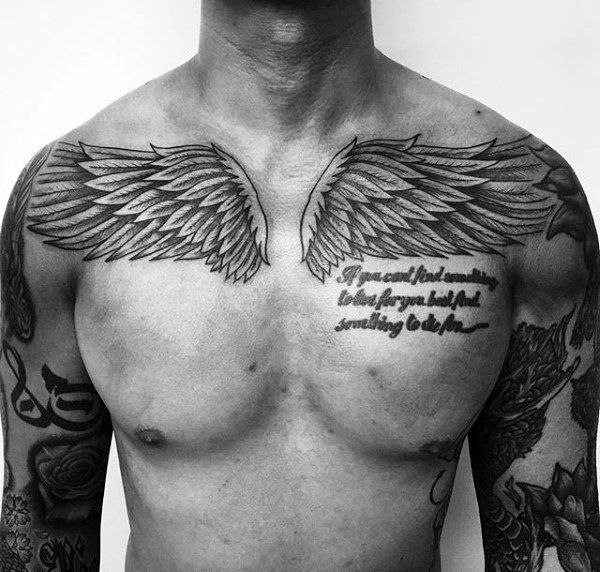 tattoo wings on chest