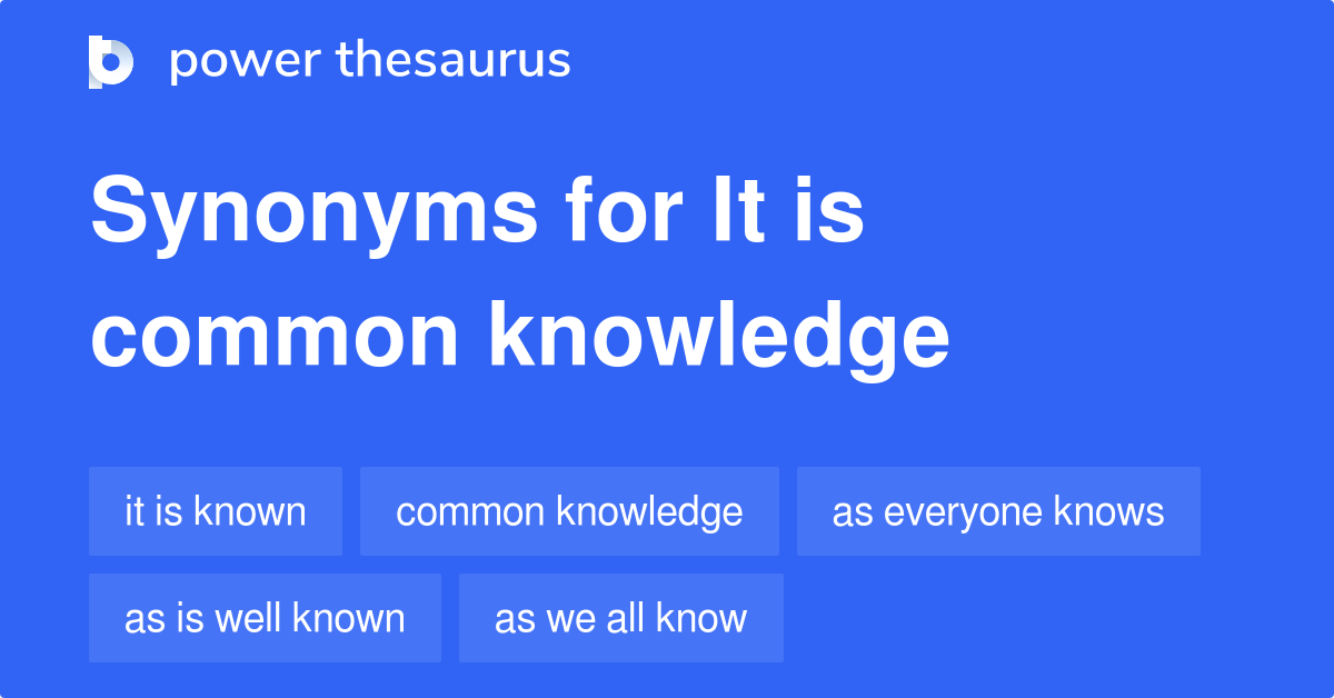 know it all thesaurus