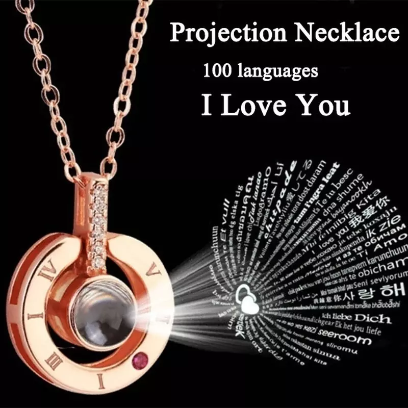 i love you in 100 languages necklace