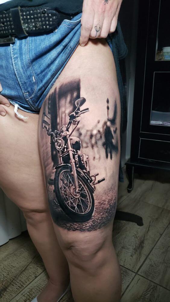 motorcycle tattoo