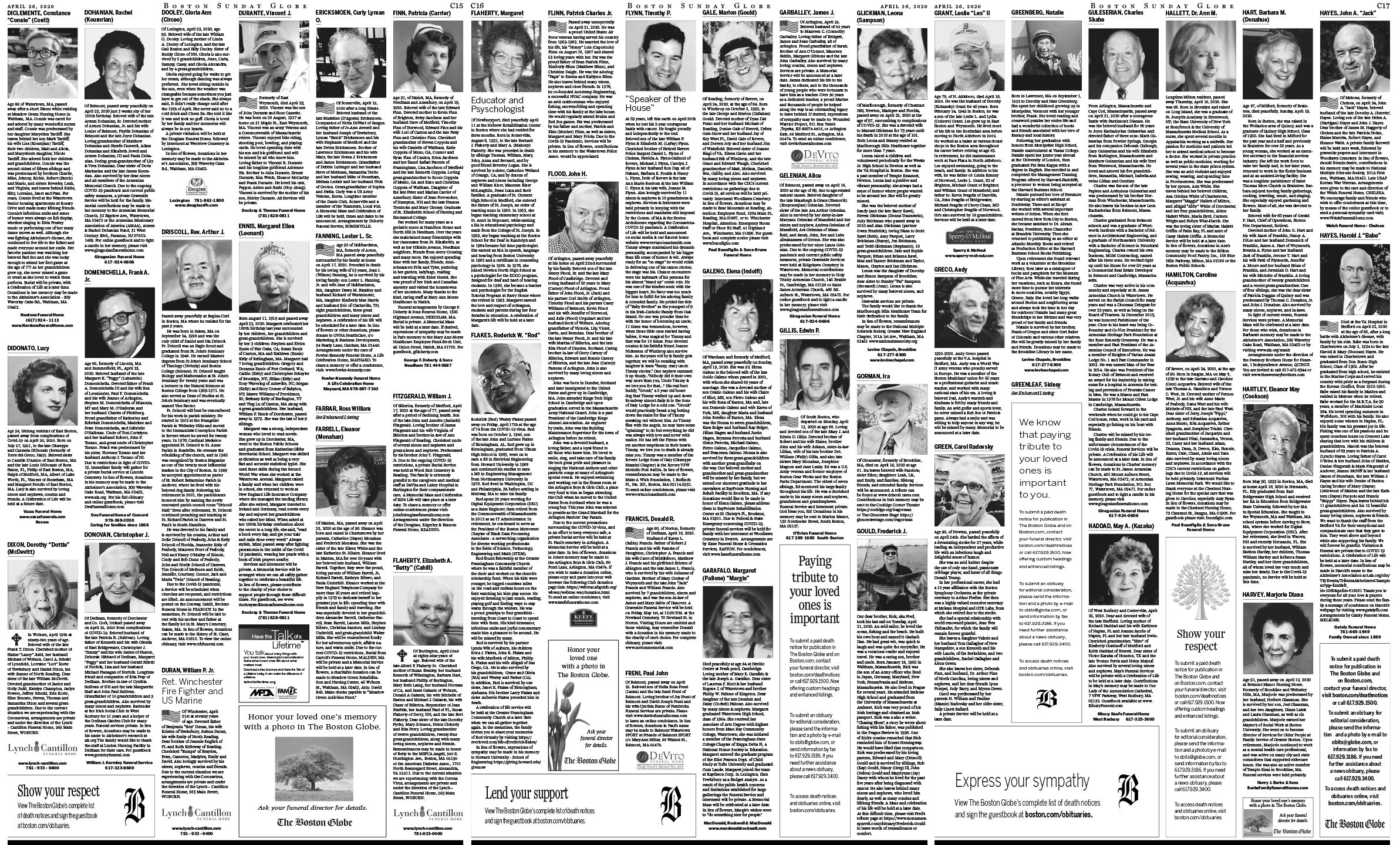 local obituaries this week