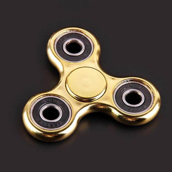 gold fidget spinner with diamonds