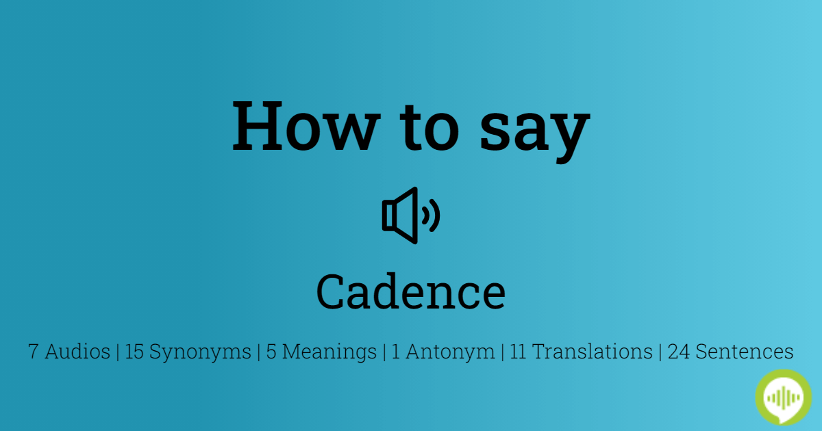 cadence meaning in telugu