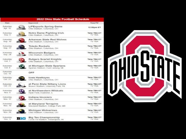 osu buckeye football tv schedule