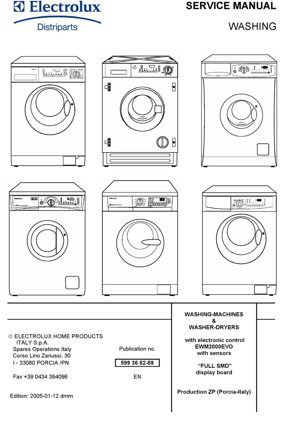 electrolux washer manual