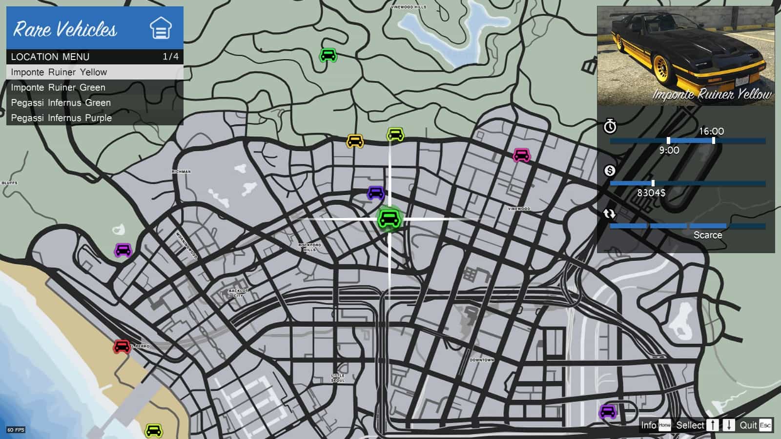 gta 5 car locations ps4