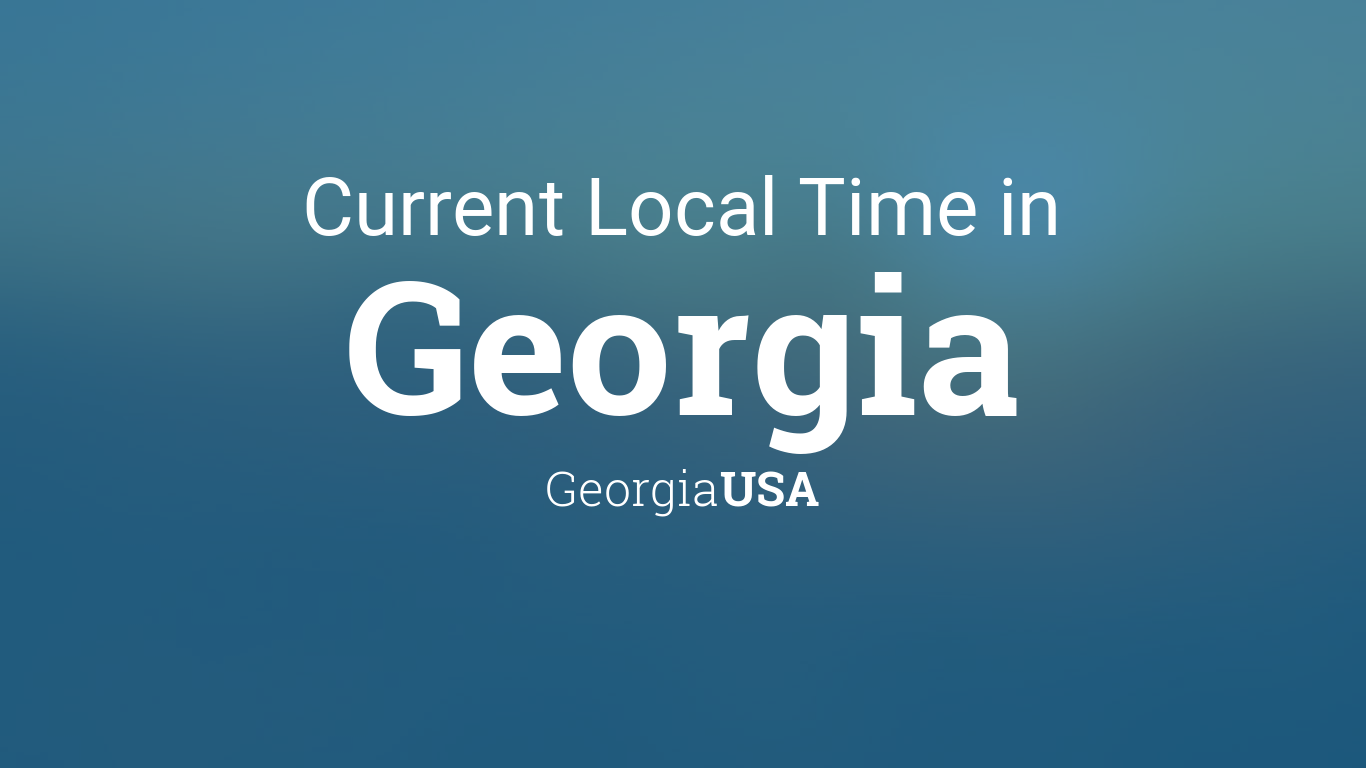 current time in georgia usa