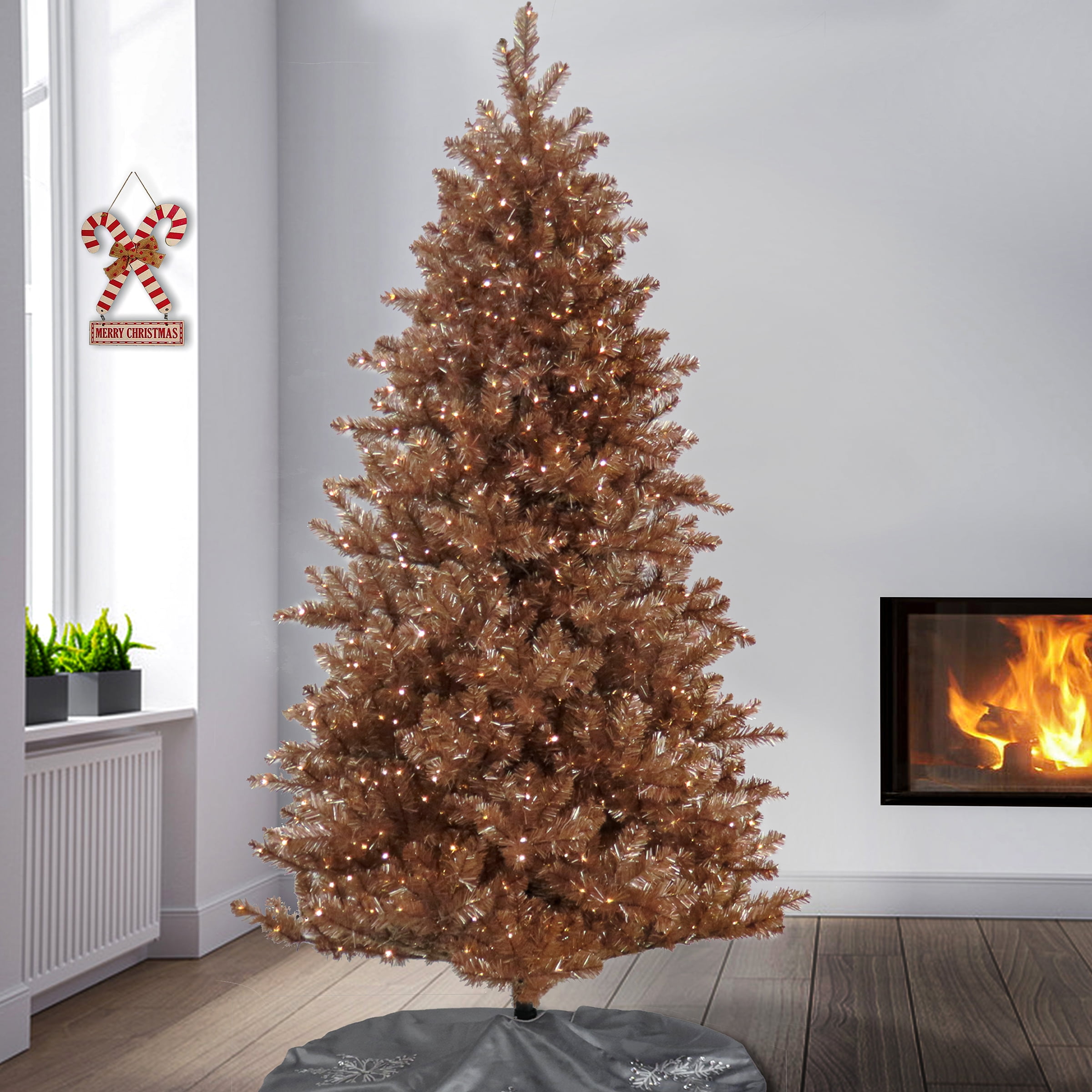 rose gold christmas tree walmart