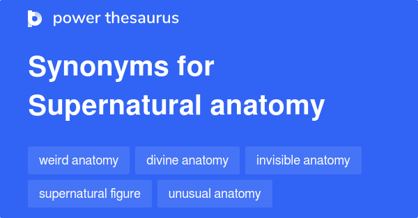 anatomy and synonyms