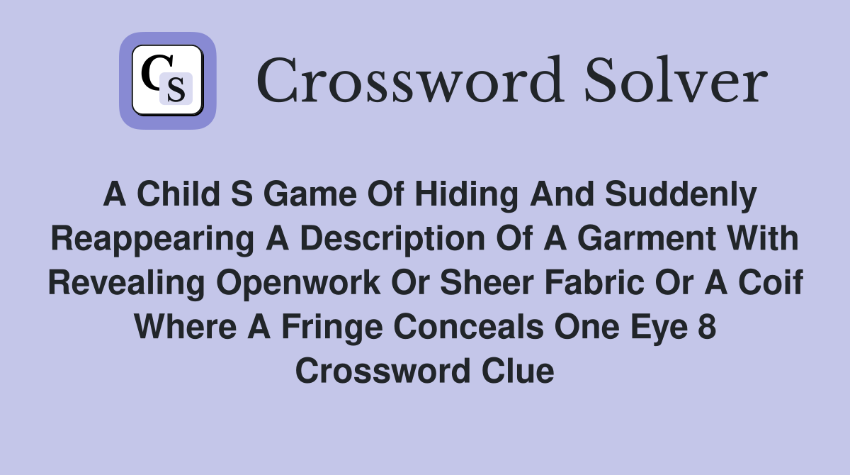 sheer fabric crossword clue