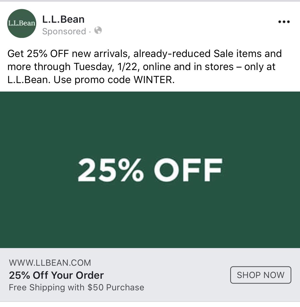 llbean coupons and promo codes