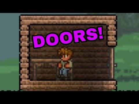 terraria how to place a door