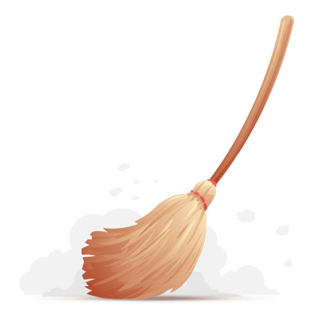 cartoon broom