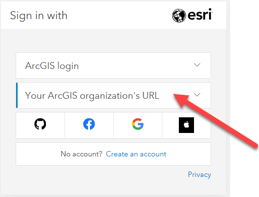 arcgis online login