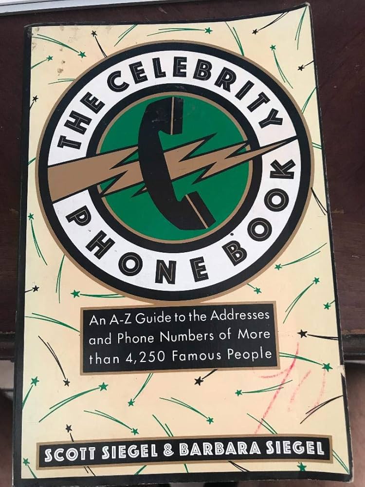 celebrity phone book