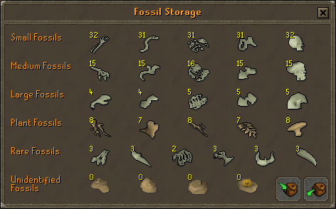 fossils osrs