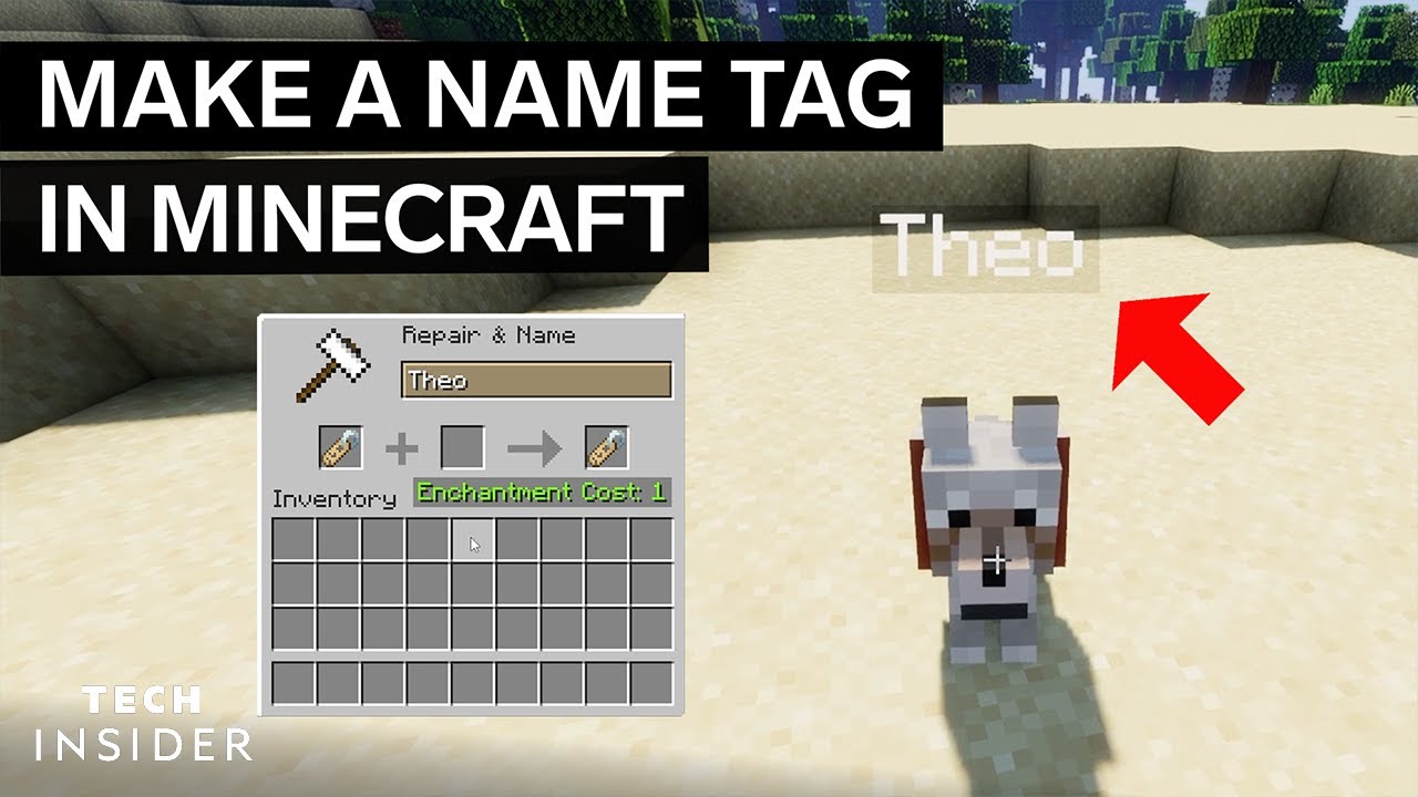 how to make a nametag in minecraft